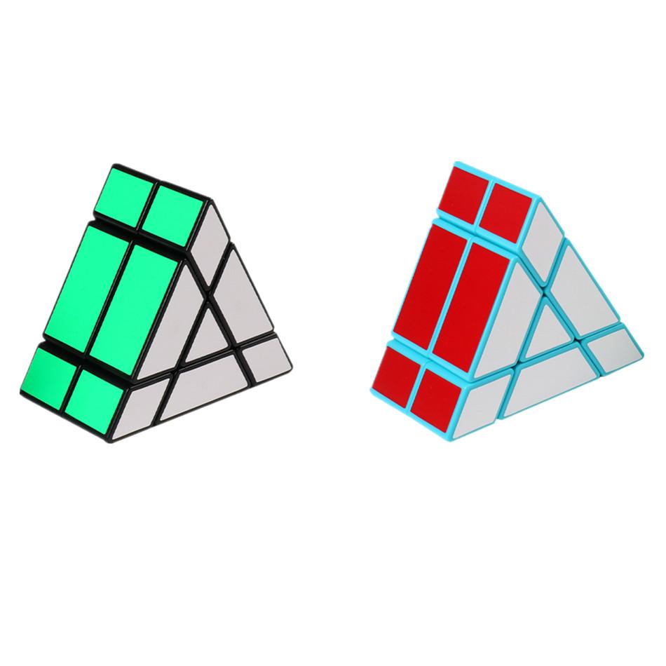 Mo Fang Zhai J2 Trójkątny Kostka Rubika 2X2 Niebiesko/Czarny Kostki Rubika Puzzle Zabawki Dla Dzieci Prezent Urodzinowy Prezenty Świąteczne