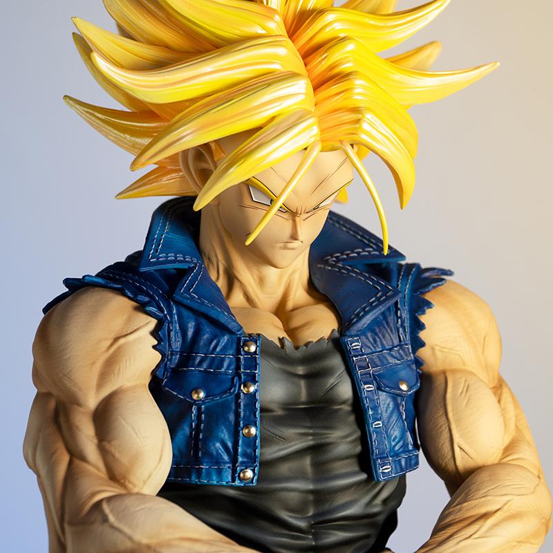 In Stock Dragon Ball Z Figure 2% Trunks And Grand Priest Jt Statue Action Model Future Trunks Super Saiyan Collectible Plaything Gift
