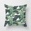 Fashion Tropical Plant Polyester Pillow Case Office Fabric Sofa Cushion Cover Home Polyester Pillow Case