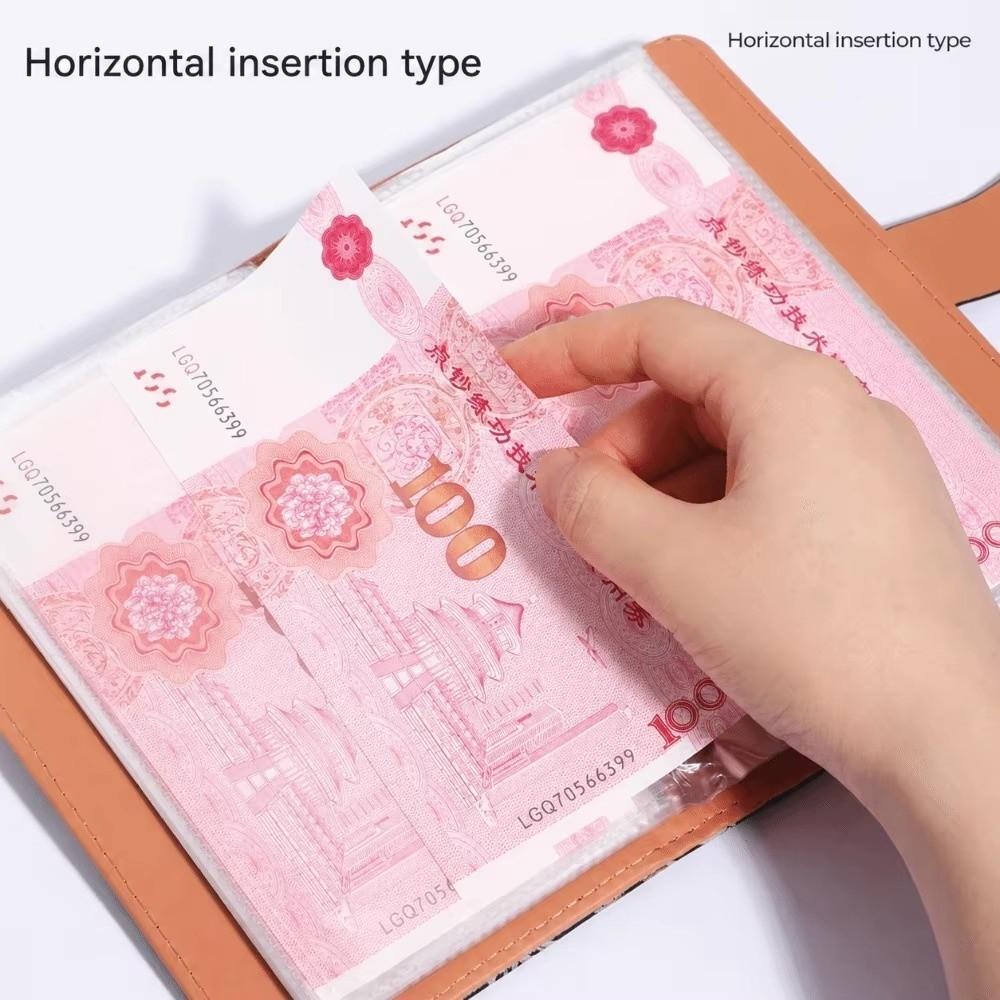 Large Capacity Money Organizer Lockable Cash Envelope Sunflower Print Budget Binder  Office