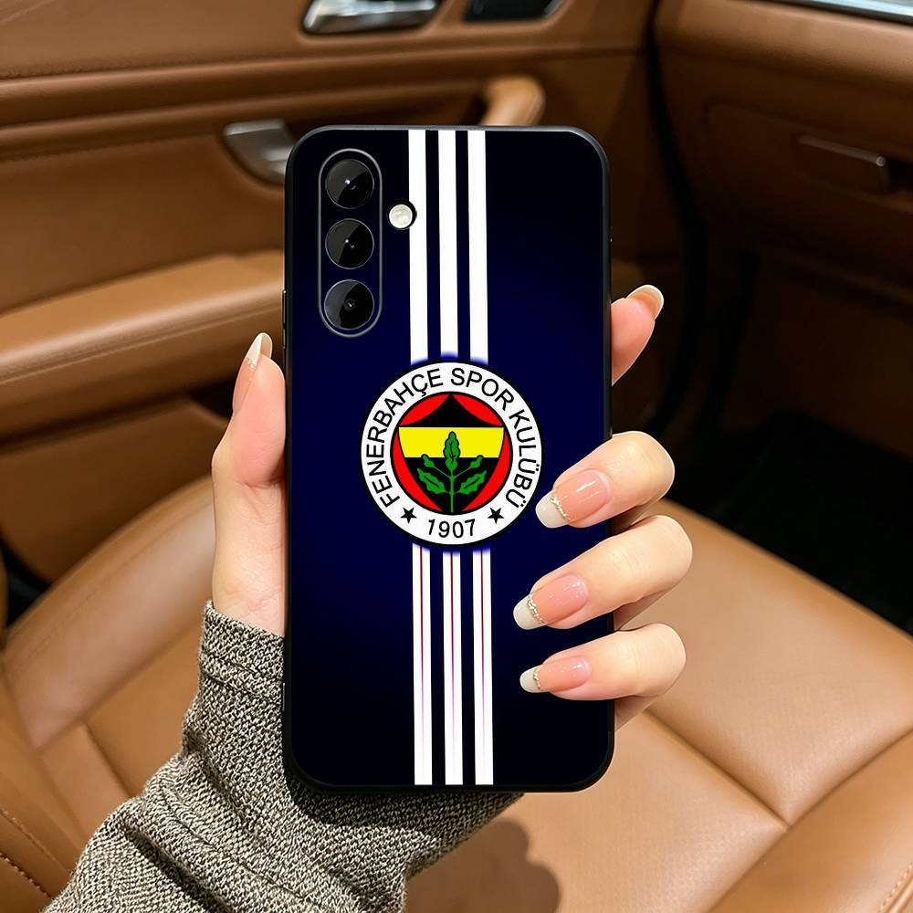 1907-Турция F-Fenerbahce Мягкий силиконовый чехол для телефона Samsung Galaxy A73/A71/A72/A70/A53/A52/A51 - Черный Samsung a21s