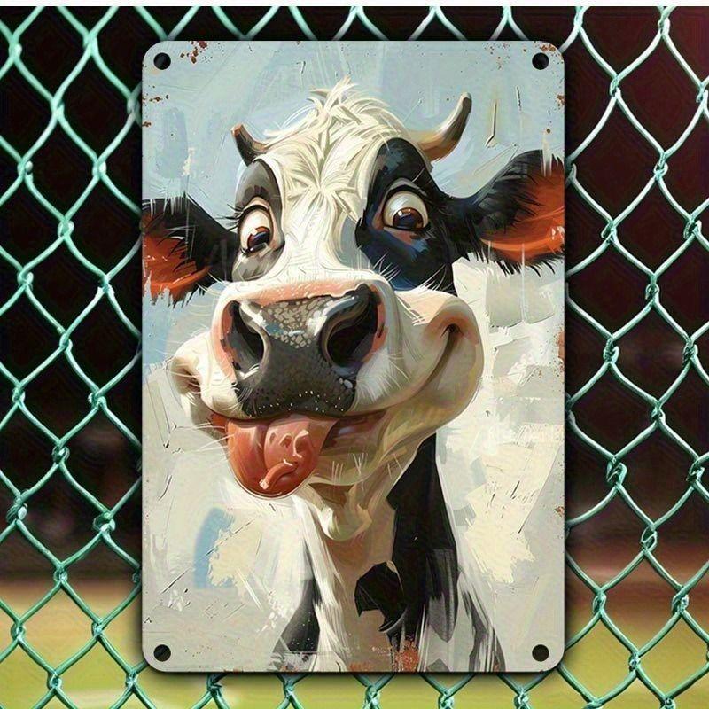 Retro Metal Animal Wall Art for Home Kitchen Farm Cafe Garden