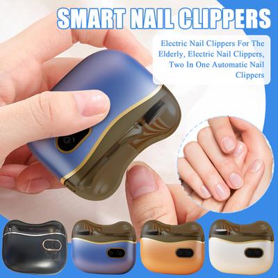 Smart Nail Clippers, Electric Nail Clippers For The Elderly, Electric Nail Clippers, Two In One Automatic Nail Clippers