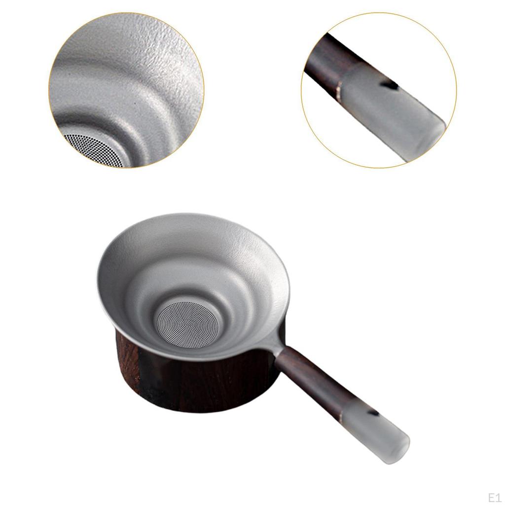 Sada filtrů na Kung Fu čaj s rukojetí a základnou pro sypaný čaj