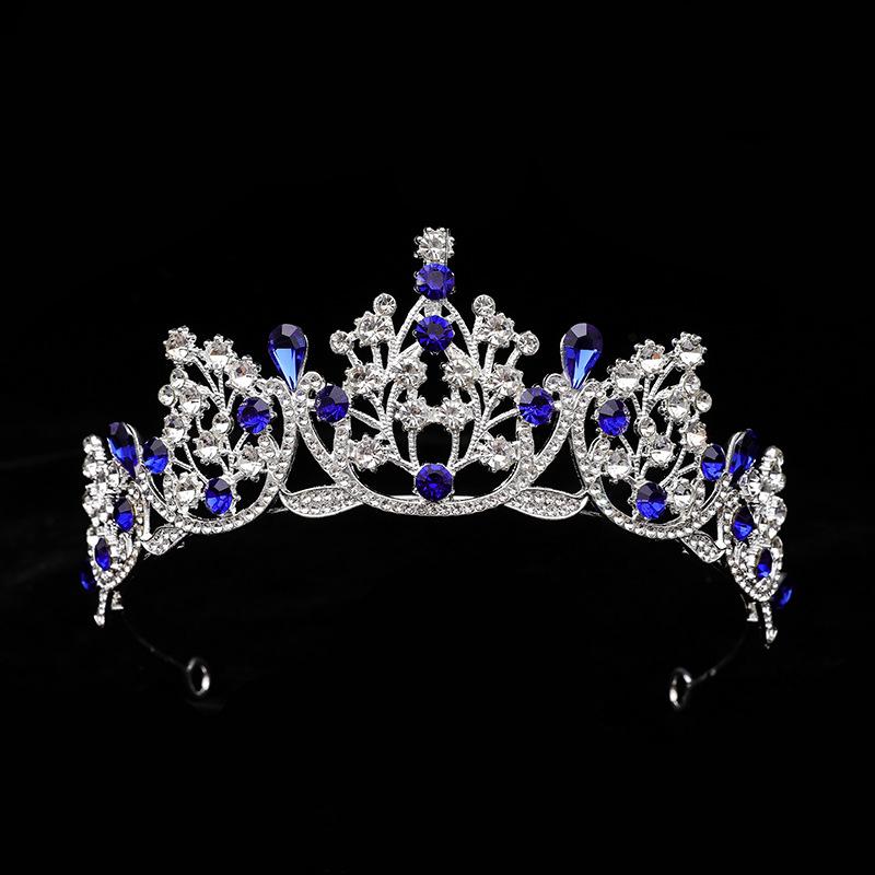 Eine super feenhafte neue Prinzessin Süße Brautkrone Roter Kopfschmuck Kristall Anstoßkleid und Haaraccessoire