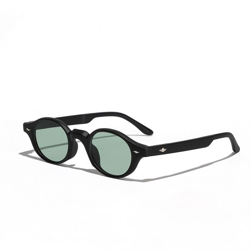 Gafas Sol Ojos Hombre, Gafas de Sol Ovaladas Retro de Gama Alta para Mujer de Gran Venta