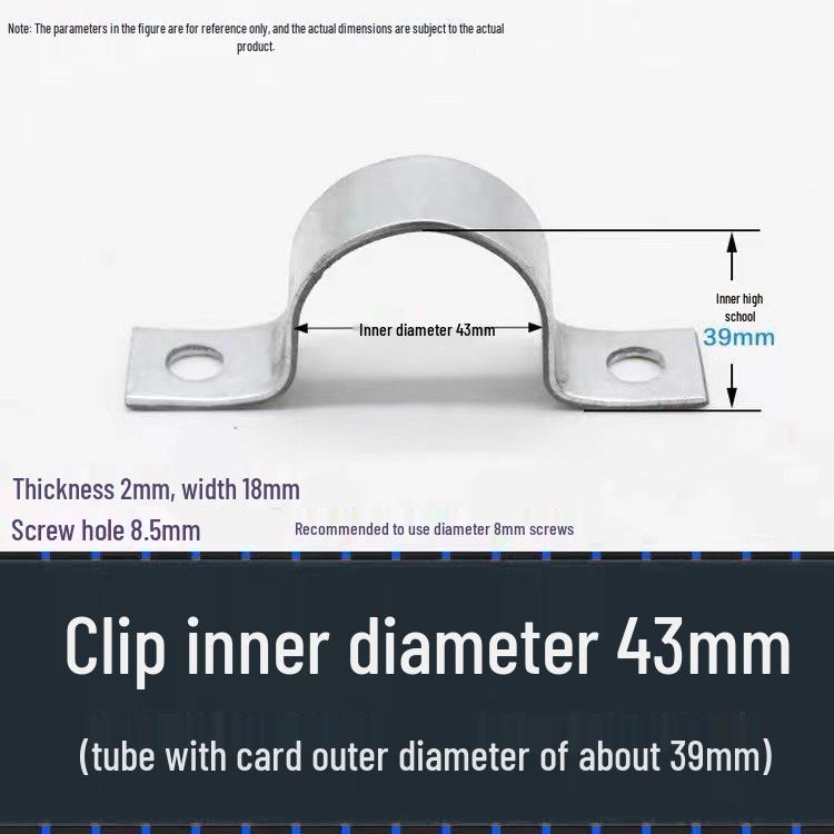 Customizable Galvanized Thickened Saddle Clip for Water Pipes and Wires