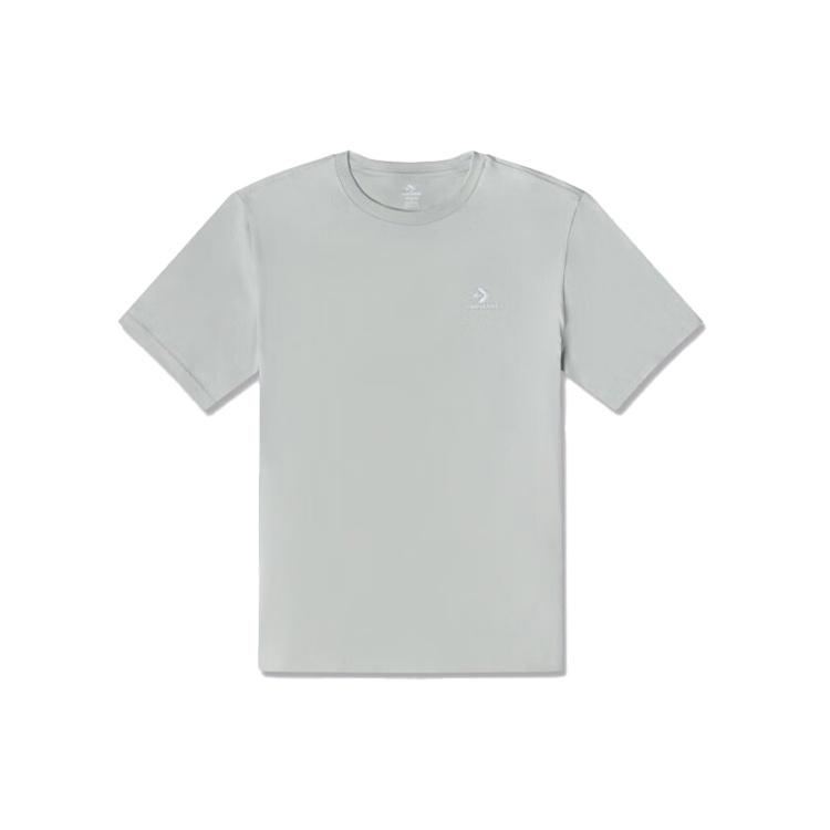 Converse Go-To Embroidered Star Chevron Standard-Fit T-Shirt Asia Sizing Grey Men s 10023876-A18 M