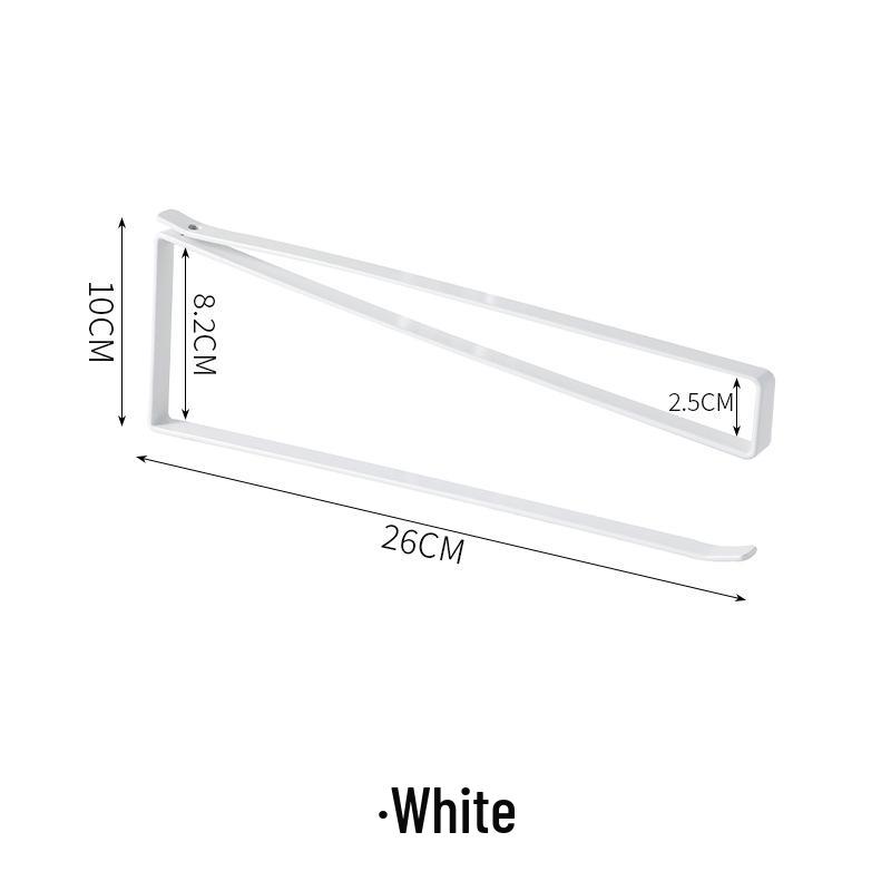 

Настенный самоклеящийся держатель для кухонных бумажных полотенец и полка для хранения пищевой пленки чёрный