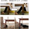 DEWEL Table Leg Extensions, Kotatsu Leg Raisers, Adjustable Height, 4-Piece Set, 500kg Weight Capacity, Approx. 15cm Height, Easy To Clean, Black