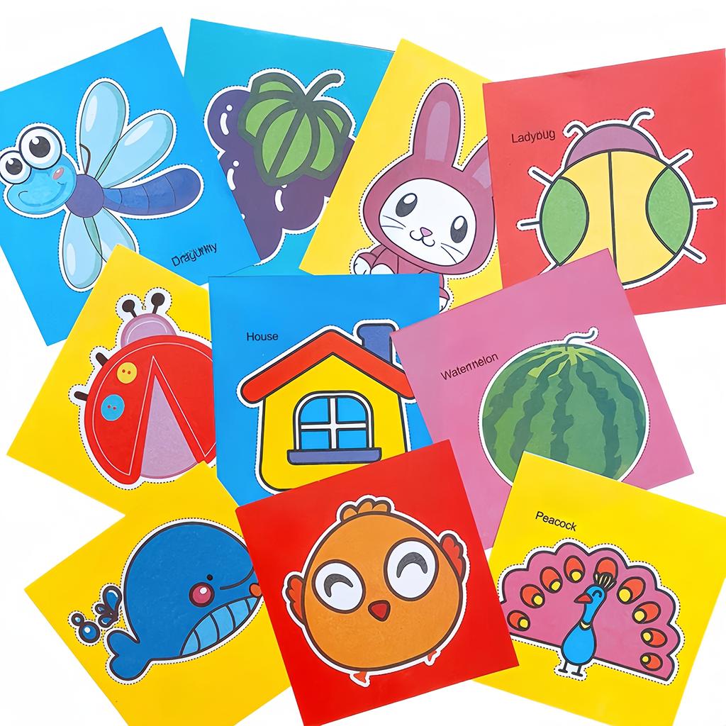 96Pcs Enjoyable Cutting Set Art Scissors Skill Activity Book Children's Craft Kit featuring a Pair of Child-Safe Creative Games Secure Playtime