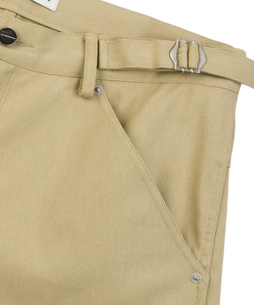 LERENNE Carpenter Bermuda Pants - Beige