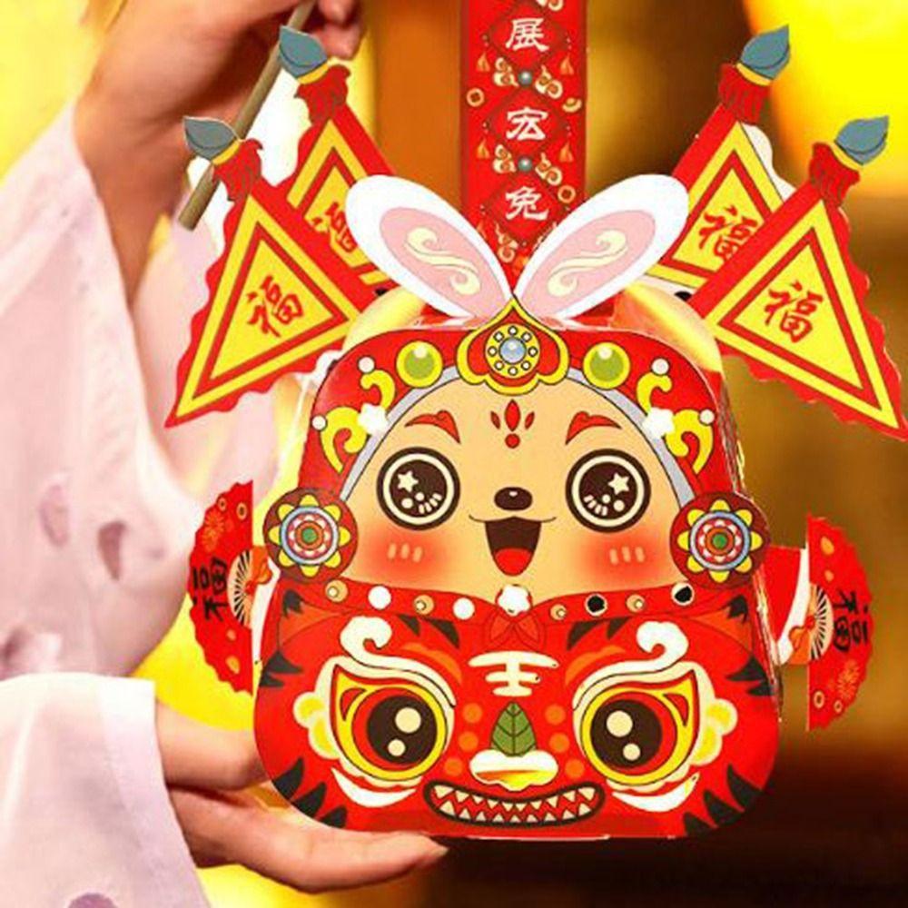 Cartoon Mid-Autumn Festival Lantern Chinese Style Rabbit Hanging Lantern Rabbit Lantern  Kids Gifts