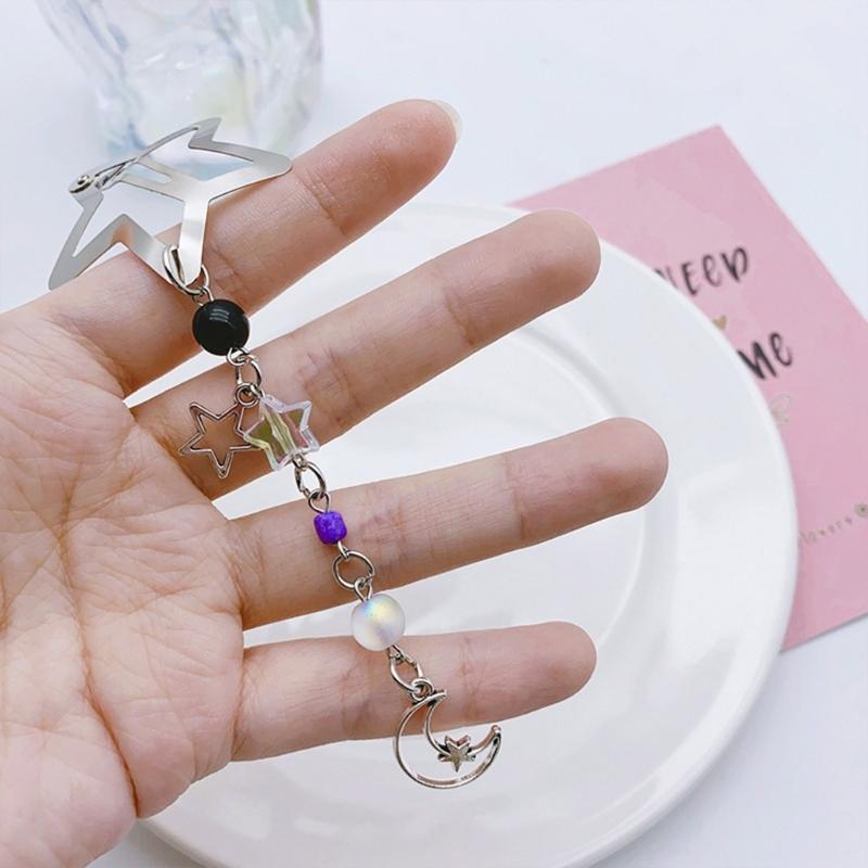 Fashion Hair Clips Y2K Style Star Butterfly Moon Tassels Hairpin Sweet Cool Hair Barrettes Hair Accessories Jewelry