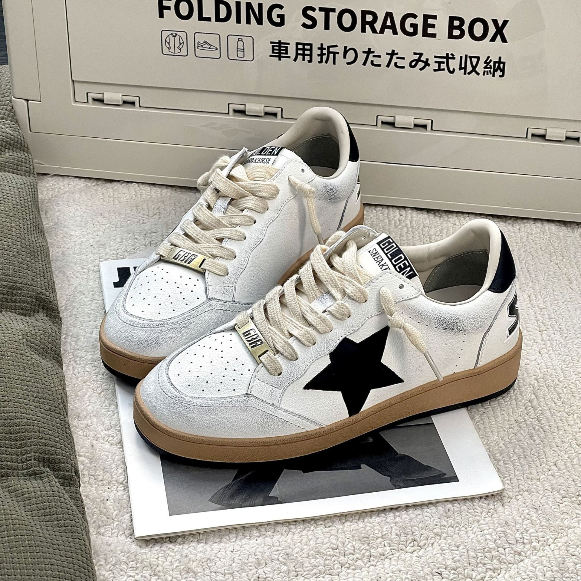 

Новые повседневные кеды, обувь со звездами, на плоской подошве, на шнуровке, с цветовой блокировкой, в стиле колледжа, женские белые кеды 38 чёрный