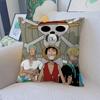 Classic Anime OONE PPIECE Office Cushion Pillowcase Car Cushion CoverXCM Lumbar Pillowcase Sofa Pillowcover