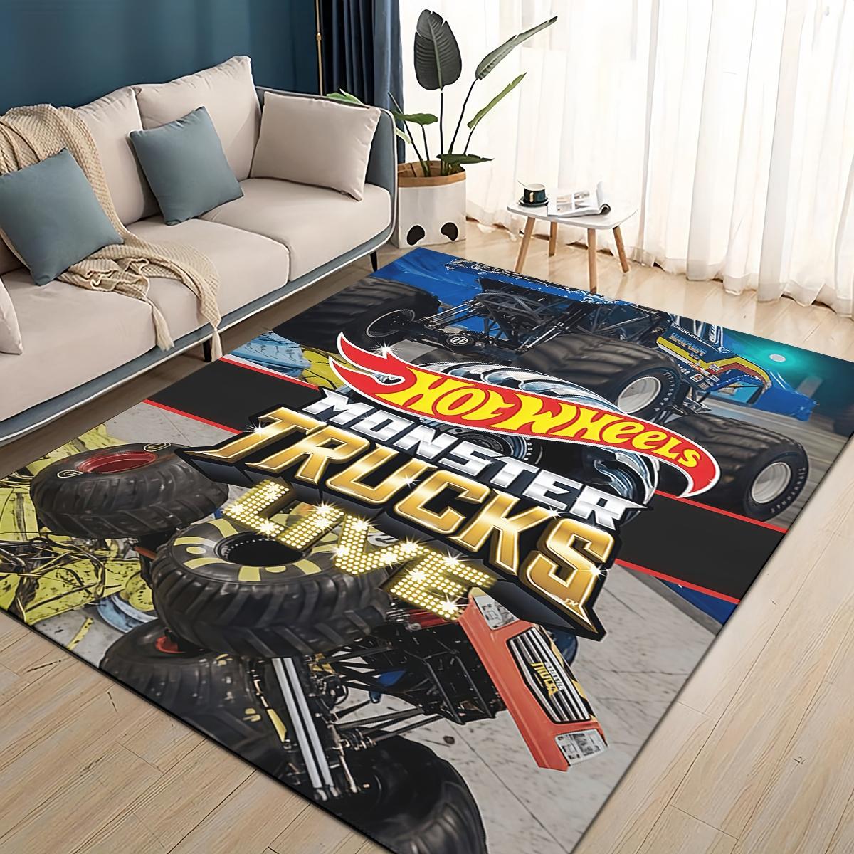 

Hot Wheels 27 Стиль Нова Гоночна Машина Мультяшний Килим для Вітальні Спальні Домашня Декорація для Дивана, Дитячий Ігровий Нековзкий Килимок для Підлоги 60*90cm