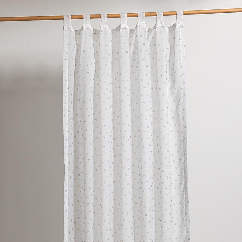 TEMU Translucent Chiffon Butterfly Floral Curtains for Bay Windows & Living Rooms