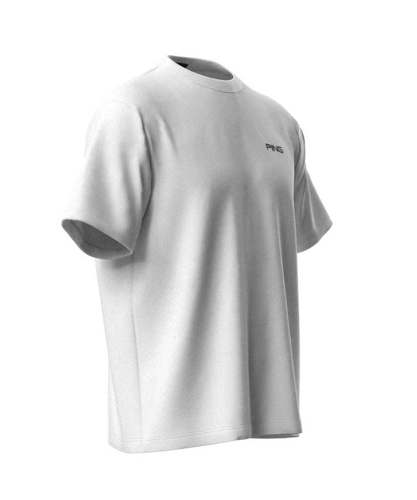 Ping Apparel Men's Short Sleeve Printed T-Shirt (Suitable for Golf) / 621-4264801 030_White, Size 3L