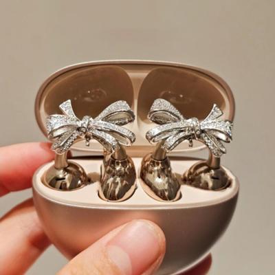 Strass pour Écouteurs à Clip Ouverts Décoratifs en Zircone Accessoires d'Écouteurs Amovibles Décoration DIY
