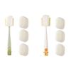 5 In 1 Bottle Cleaning Brush Set Multifunctional Sponge Bristles Reach Tight Spaces Compact Storage Cup Lid Cleaner Kitchen Tool