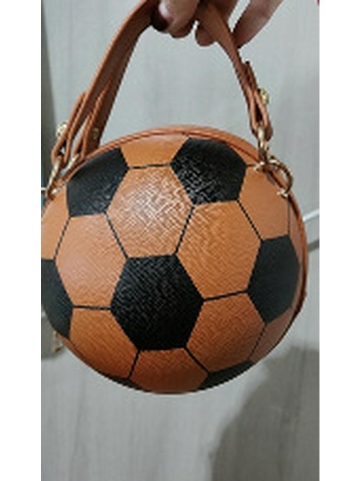 2024 Trendige Damen Basketball Umhängetasche im Western-Stil: Vielseitige, stilvolle, kleine runde Tasche