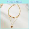Retro Maple Leaf Choker With Embedded Stones And Alloy Design For Womens Fashion