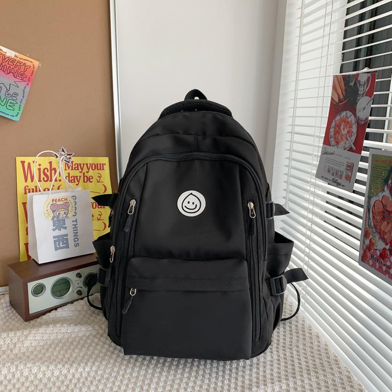 

Korean & Japanese Style Versatile Nylon Backpack, Large Capacity College & Middle School Bookbag for Women