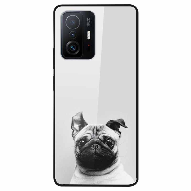 Luxury Case for Xiaomi Mi 11T Pro Cover Tempered Glass Cover for Xiaomi 11T 11 T Pro Phone Case for Xiaomi 11TPro Fundas 2021
