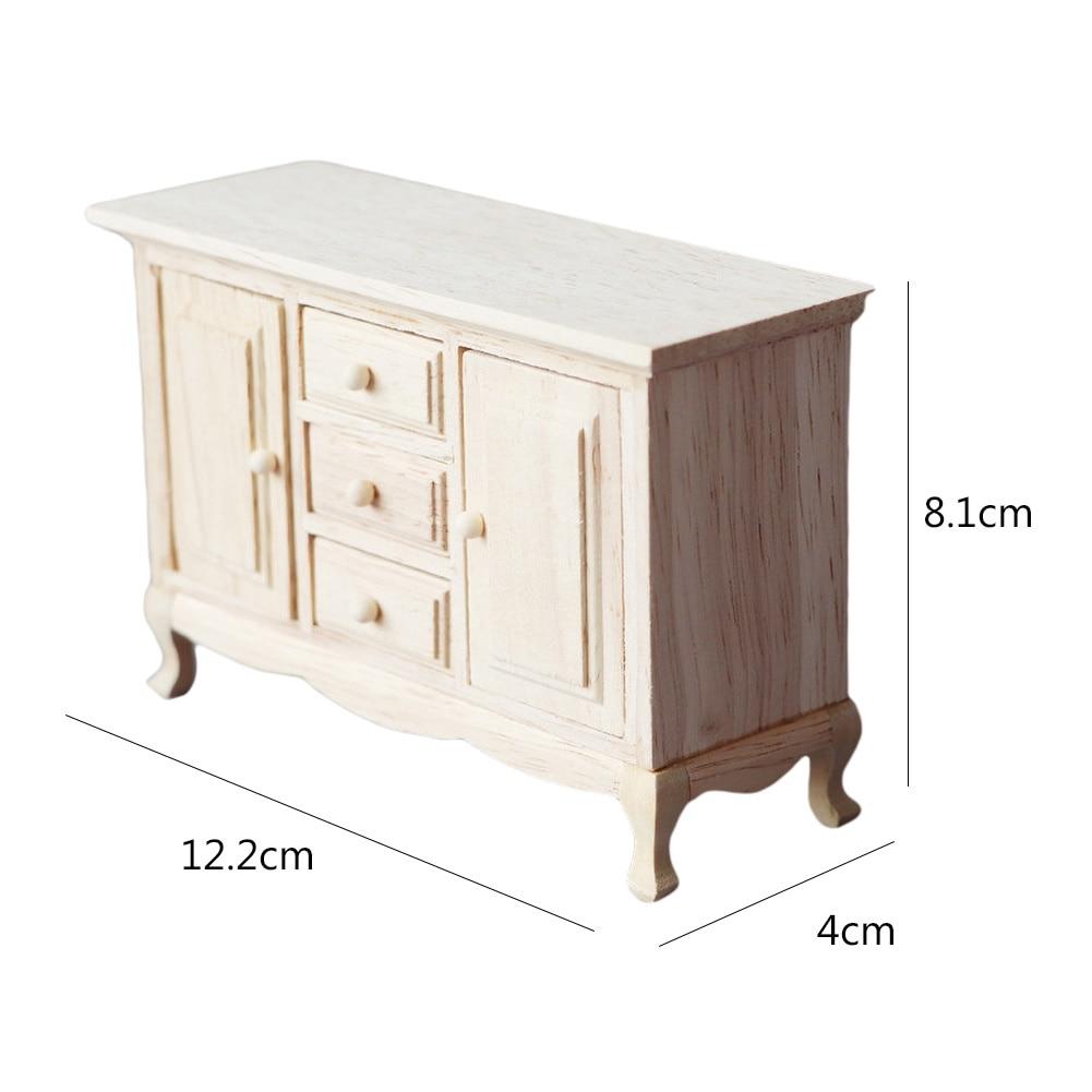 Mini Simulierter Holzschrank Puppenhaus Figur Modell Spielzeug Realistische Puppenhaus Miniaturen Figuren 1/12 Puppenhaus Zubehör
