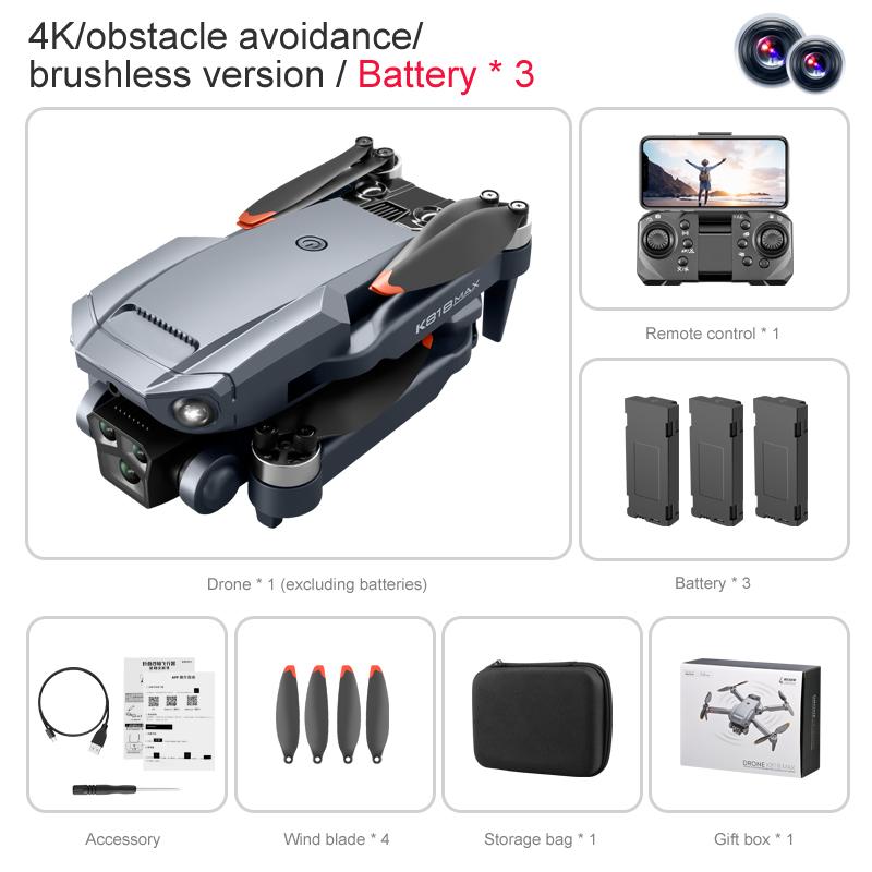 2026 K818 Max Drone 8K 5 Cameras Aerial Photography HD Camera Professional Brushless Motor 360°Obstacle Avoidance Folding 5G WIFI Quadcopter RC UAV