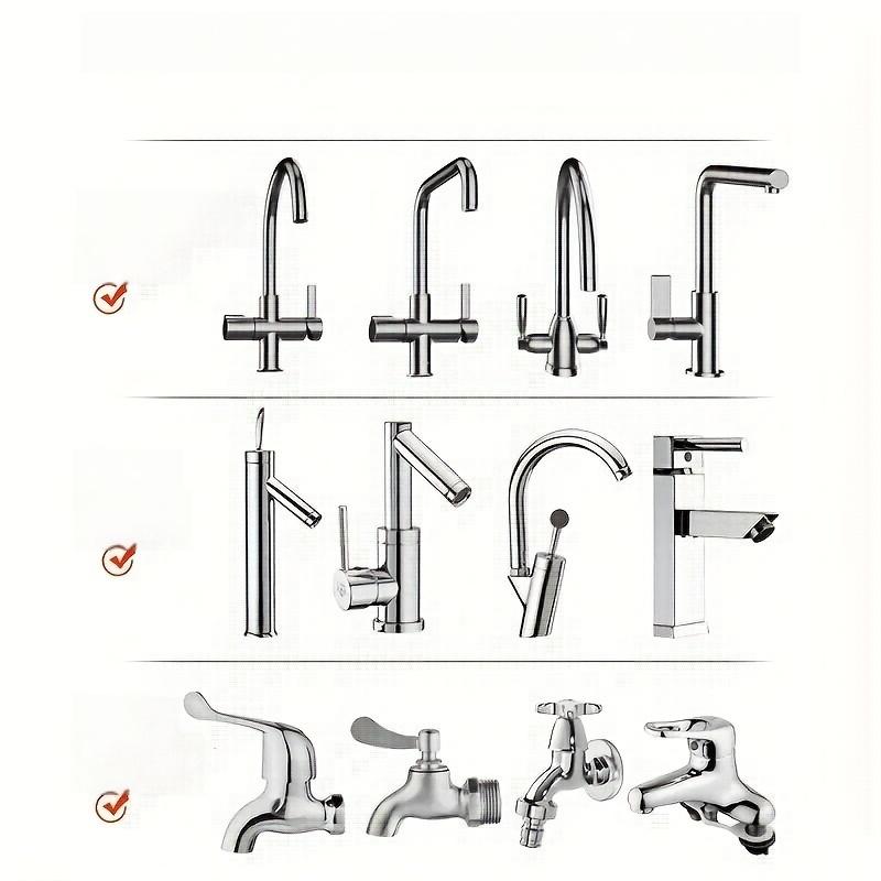 1pc Stainless Steel Kitchen Faucet with Anti-Splash, Rotating Spray Head - Fit for Basins & Vegetable Wash, Includes Installation Hardware, Modern