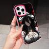 Overlord Albedo Jelly Doppelschicht Rosenrot Handyhülle für iPhone 17 16 15 14 13 12 11 Air Pro Max Plus Schutz