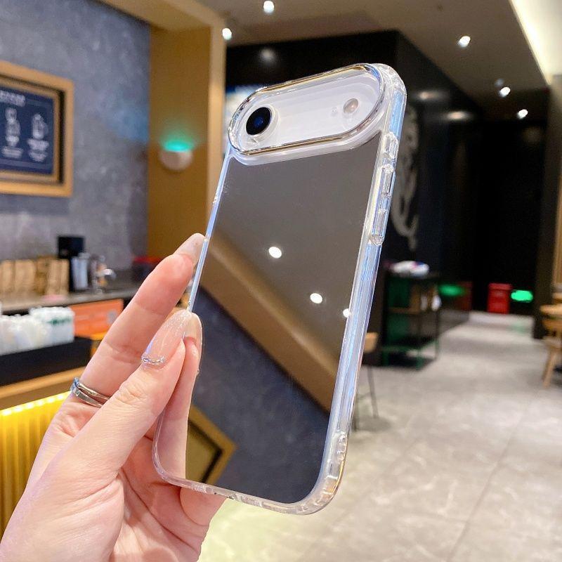 IPhone 17 Pro Max Spiegel Handyhülle: Sturzsicher, Weich, Schminkspiegel mit 16 großen Löchern