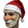Maschera Barba Babbo Natale per le Feste di Natale Rossa Divertente Parrucca Maschera di Father Christmas per Festa di Natale Costumi Cosplay