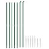 Mesh Fence with Ground Sleeves Green 2.2 X 10 M