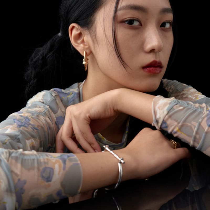 

LINKY LABORATORY Bamboo shackle B whitegold