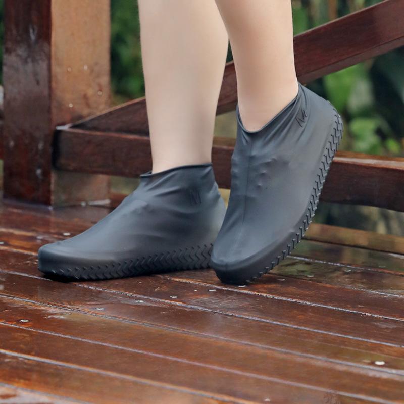 Reusable Waterproof Rain Shoes Covers Silicone Outdoor Rain Boot Overshoes Walking Shoes Accessories Reusable Shoe Cover