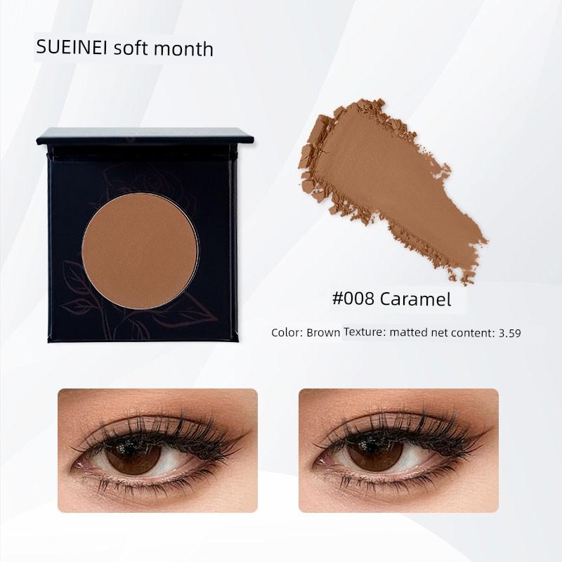 Seckill All Eyeliner! Suetnei Monochrome Eyeshadow Pure Black Black Brown Gray Matte Smoke down to Crouching Silkworm