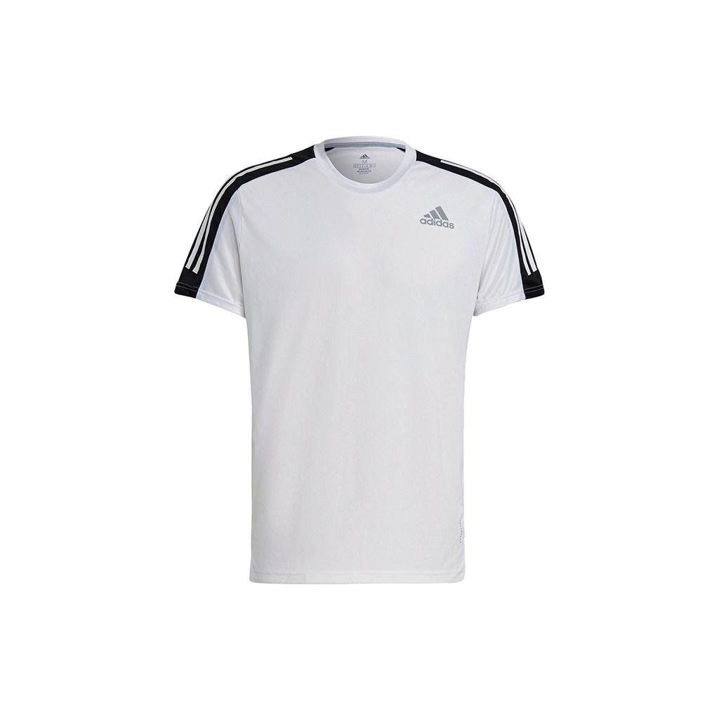 adidas Running T Shirts Men's White Crew Neck Moderate Other GM1596