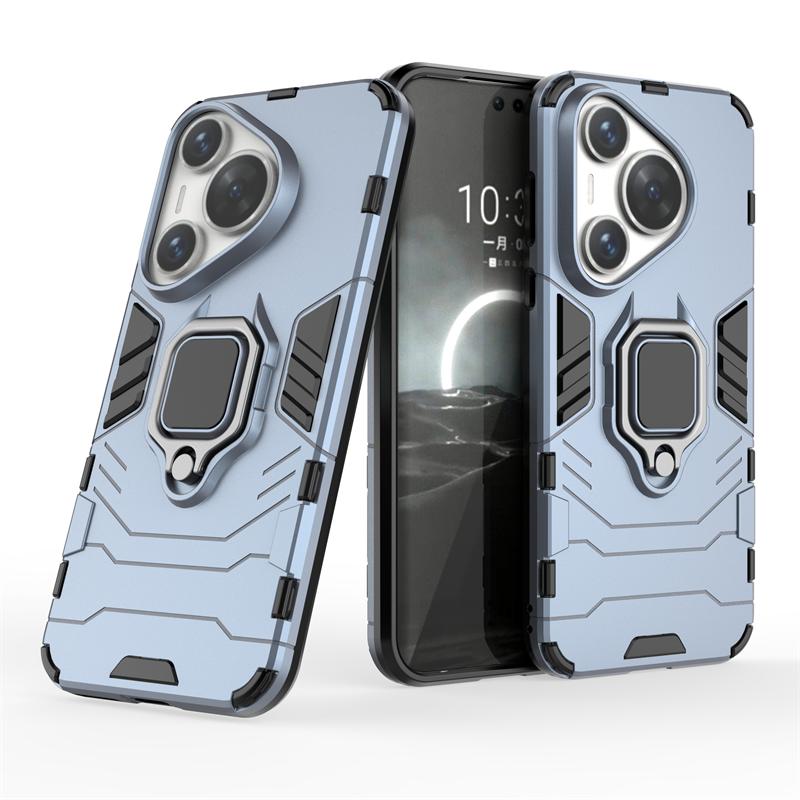 For Huawei Pura 70 Pro 5G Case Car Ring Holder Shockproof Armor Phone Case For Huawei Pura 70 Pro Plus Pura 70 Ultra Back Cover