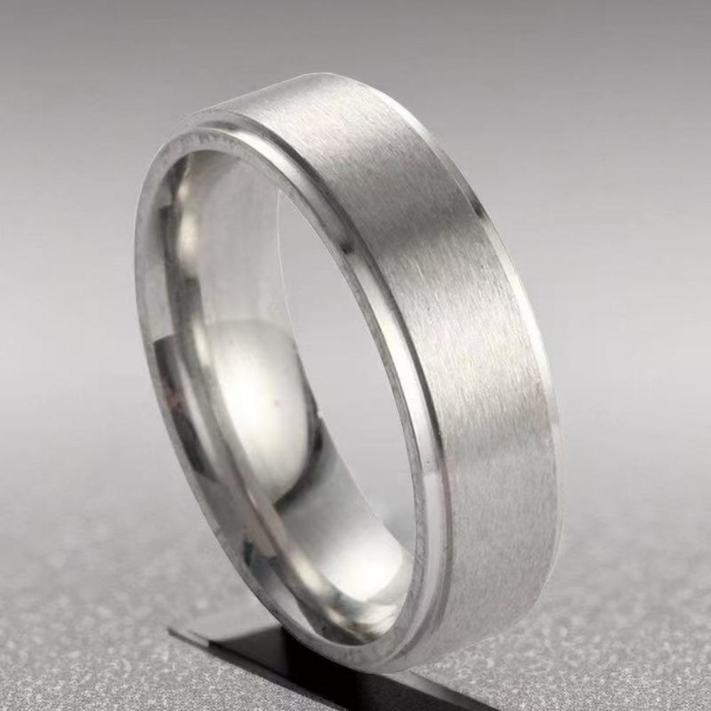 Men Women Fashion Stainless Steel Rings Wedding Engagement High Quality Accessory