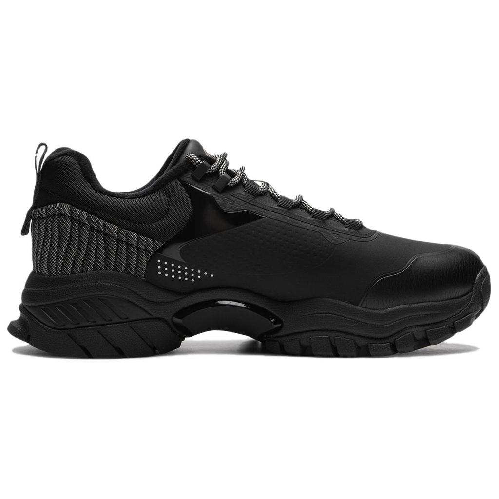 New LiNing Abrasion Resistant Thermal Low Top Casual Shoes Men's Black AGLU247-1