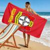 Custom Bayer Leverkusen Print Beach Towel, Large Soft Quick Dry Towel for Beach Camping Swimming