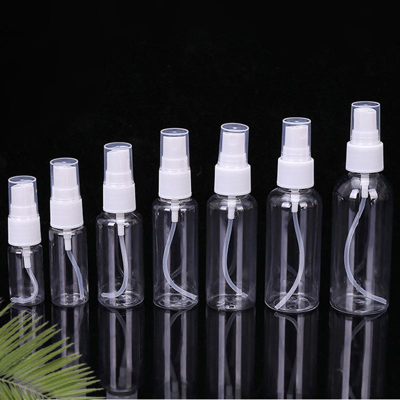 Transparent PET Spray Bottle for Makeup & Perfume, Refillable, Available In 30ml, 50ml, 100ml
