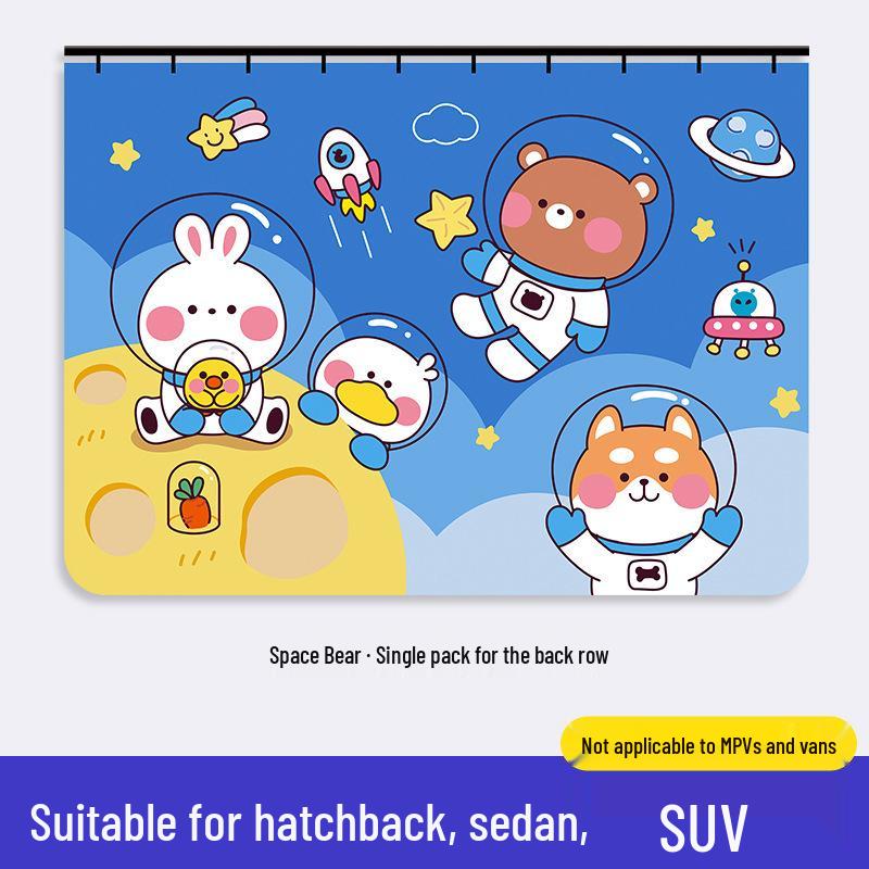 Car Sunshade Curtains: Blackout, Heat Insulation, Privacy, Cartoon Design