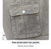 Men's and Women's Durable Army Green Cotton Workwear Set for Spring and Autumn