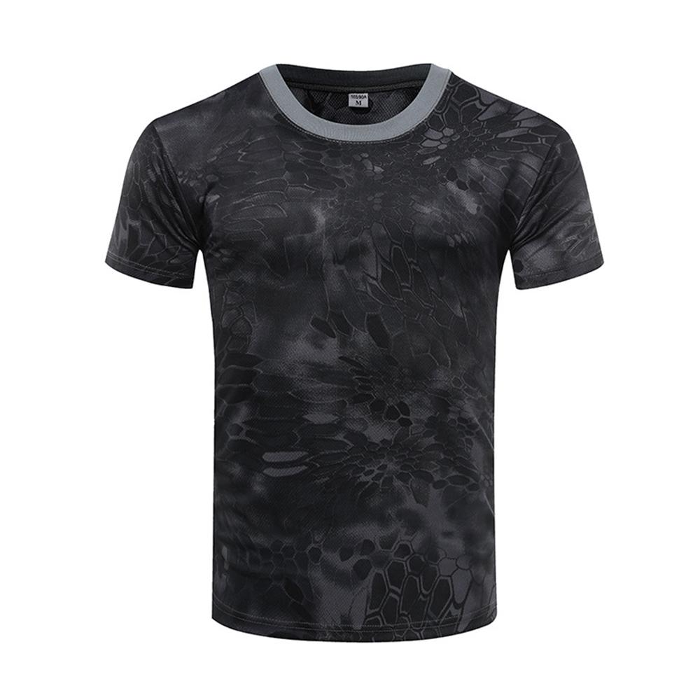 3D Camouflage T-Shirt Herren Kleidung Outdoor Mode Lässig O-Ausschnitt Kurzarm Sommer Street Übergroß Herren Outdoor Sport T-Shirts