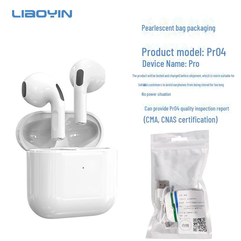 

Наушники Jie Li Pro4 4-го поколения True Wireless Bluetooth, выпуск 2024 года pearlescent bag packaging белый