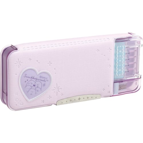 

San-X Sumikkogurashi Wakuwaku Collection Soft Pencil Case with Window PT16501 Size: H22.6 x W9.4 x D3.3cm